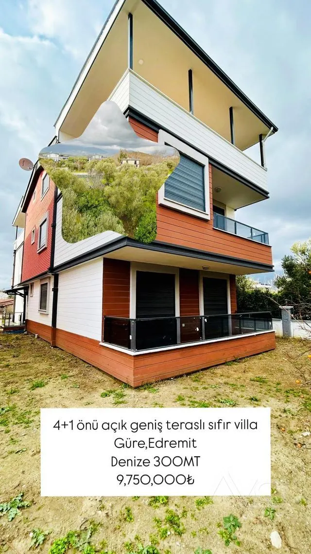AVCI’DAN DENİZE 350 MT 4+1 BAHÇELİ MANZARALI SIFIR VİLLA