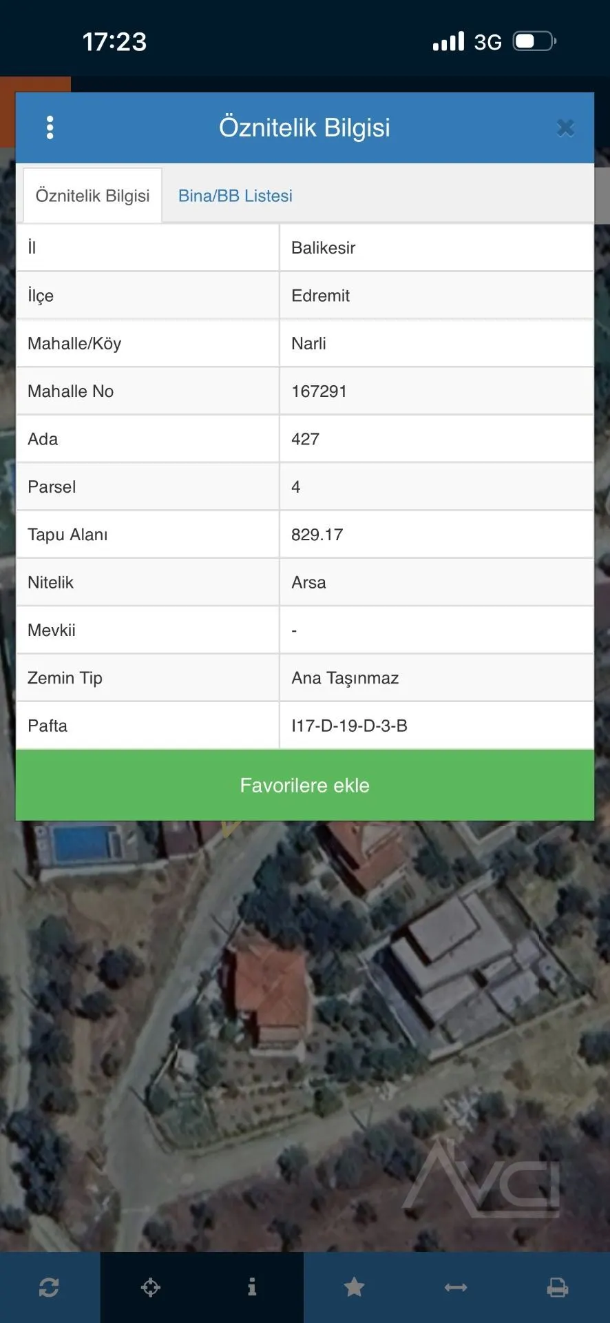 AVCI’DAN NARLIDA 838m2 Arsa