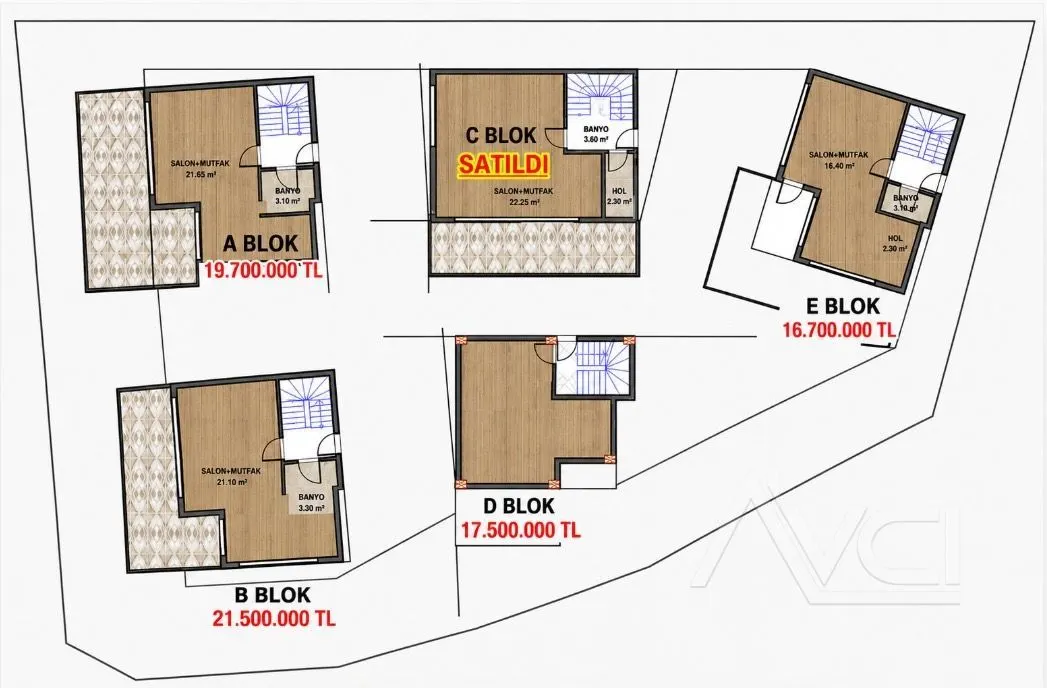 AVCI’DAN FULL DENİZ MANZARALI 3+1 LÜKS VİLLA